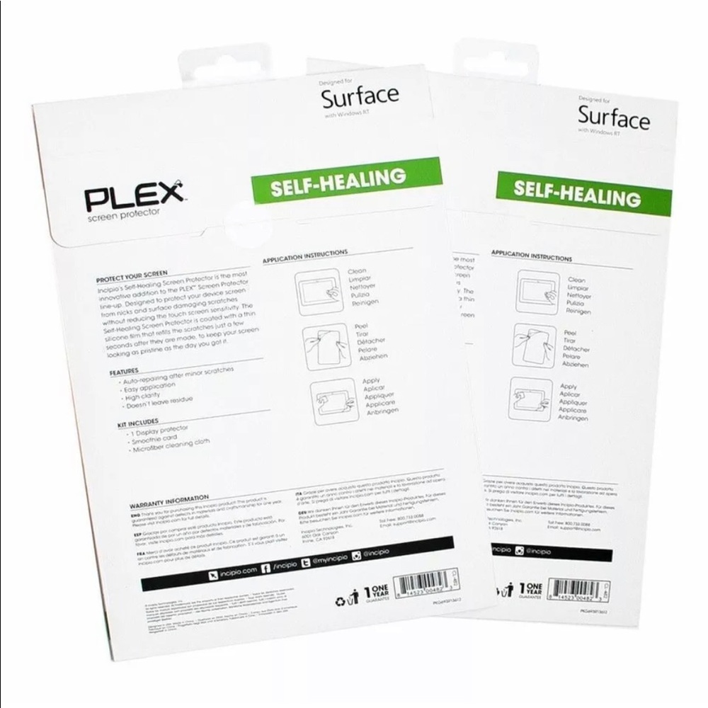 2 pack incipio plex self healing screen protector - Picture 2 of 4